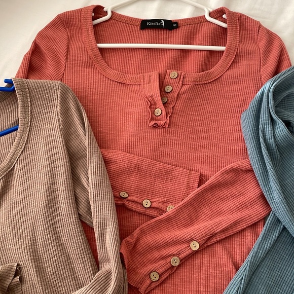 Button Henleys - Picture 4 of 6